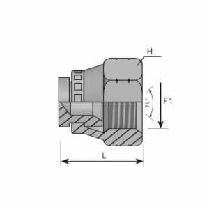 Swivel female Plug JIC. (ATFGJ)